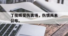 haha体育官网首页-丁俊晖受伤离场，伤情尚未公布。